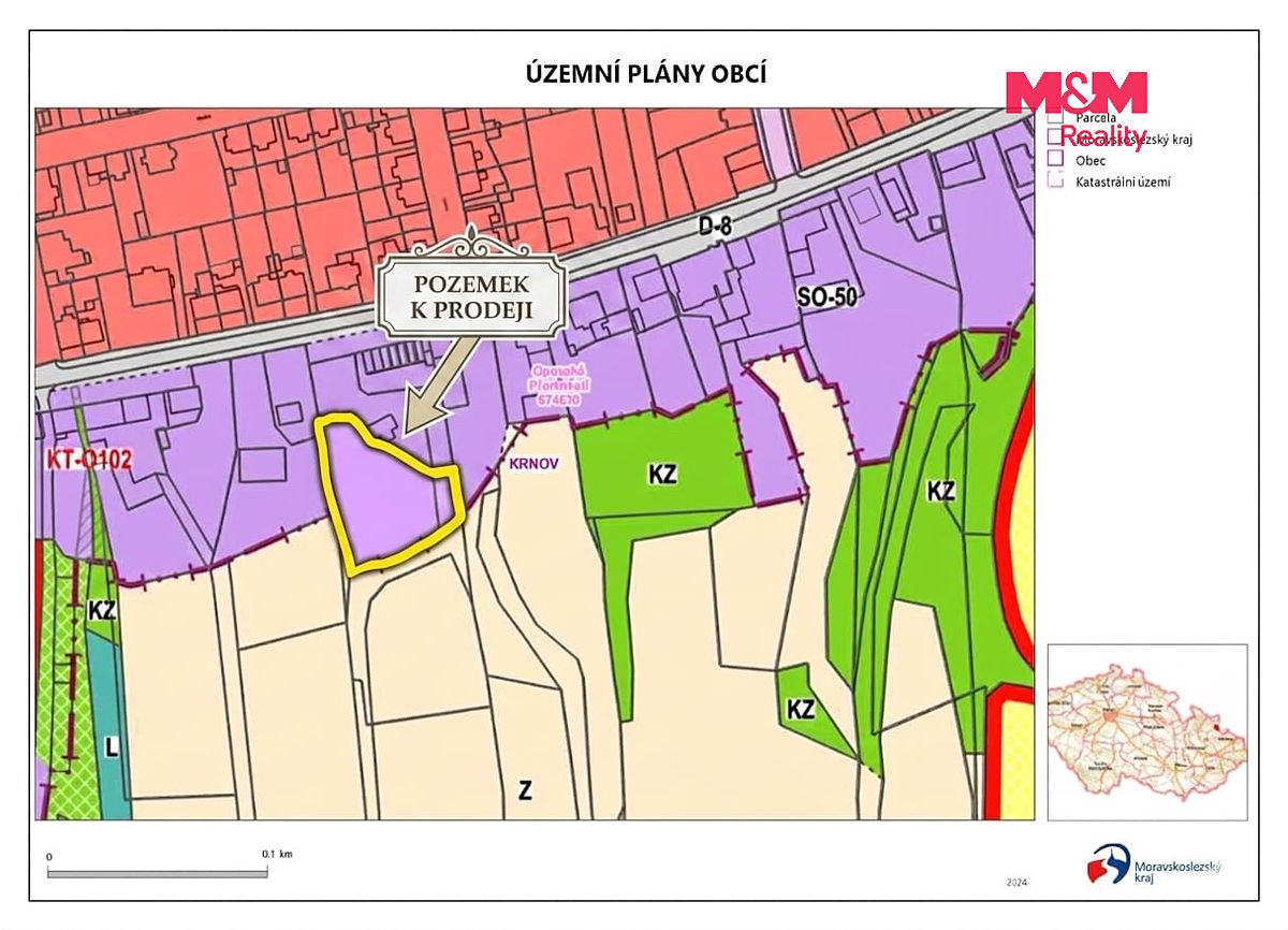 Prodej stavebního pozemku 2510 m² – fotografie 3