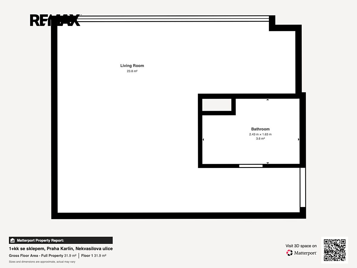 Pronájem bytu 1+kk 27 m² – fotografie 4