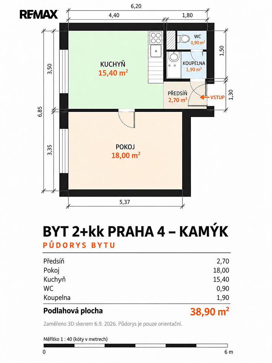 Prodej bytu 2+kk 39 m² – fotografie 4