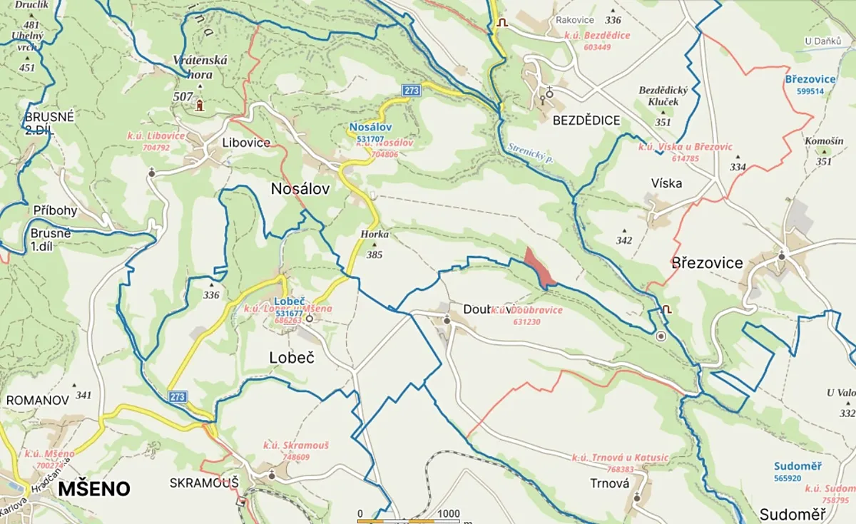 Prodej lesa 44920 m²