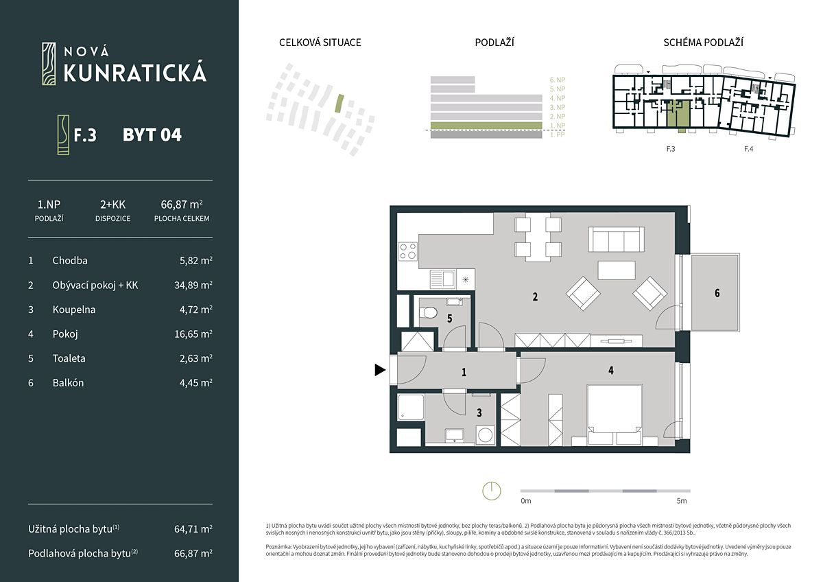 Prodej bytu 2+kk 64 m² – fotografie 2