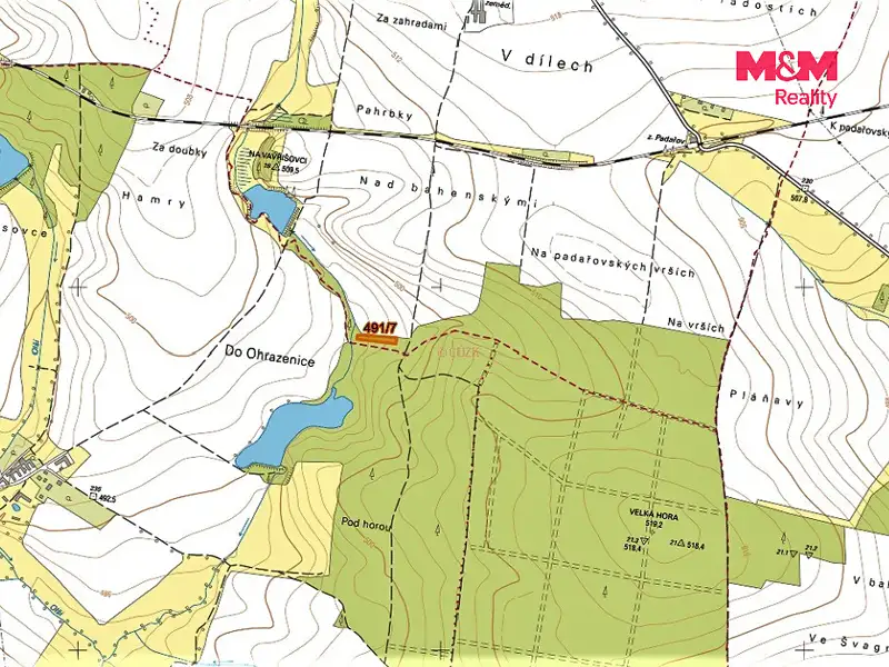 Prodej pole 2316 m², Jistebnice – náhled fotky 2