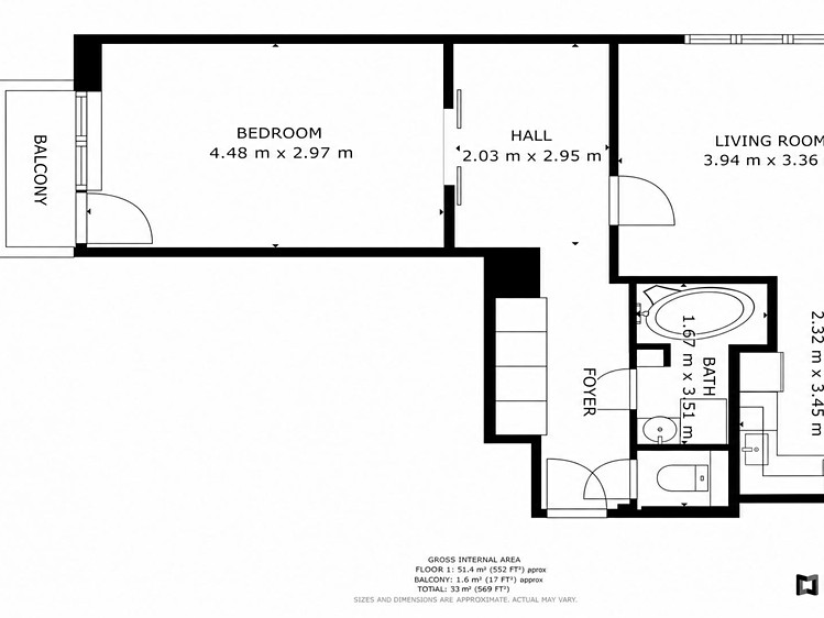 Квартира 2+kk на продаж, 59 м² (22 з 33)