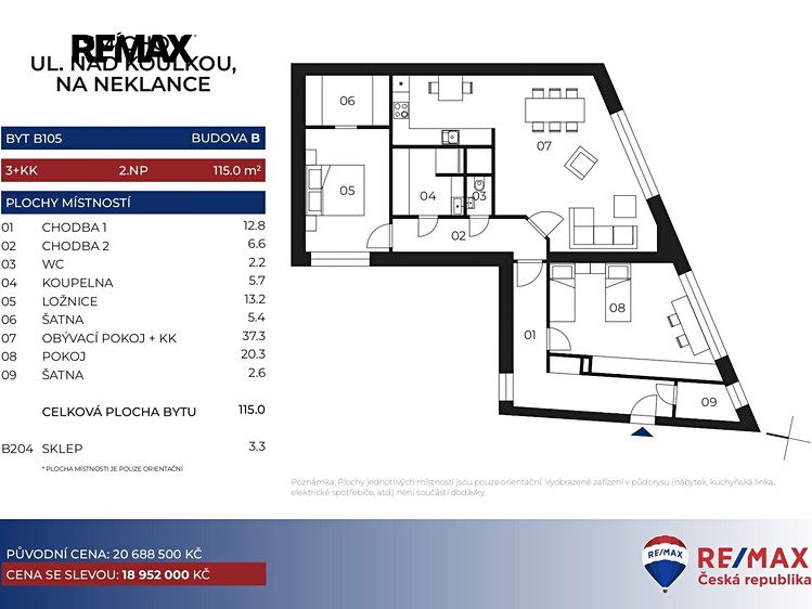 Prodej bytu 3+kk, 115 m² (3 z 19)