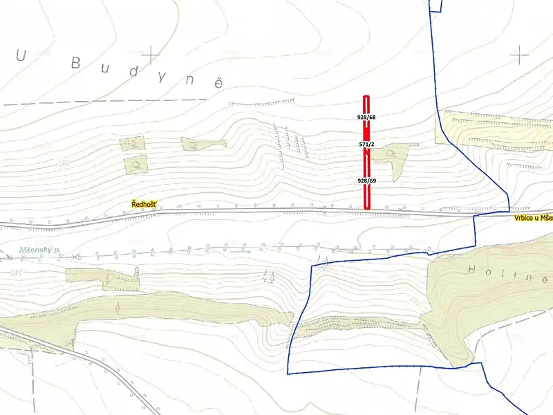 Prodej pole 3429 m², Mšené-lázně – náhled fotky 3