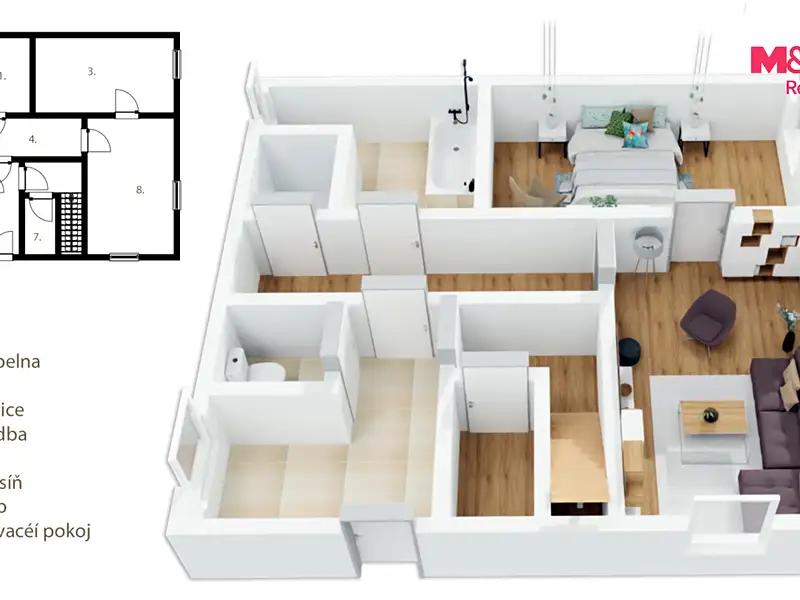 Prodej rodinného domu 120 m², pozemek 1399 m², Libňatov – náhled fotky 2