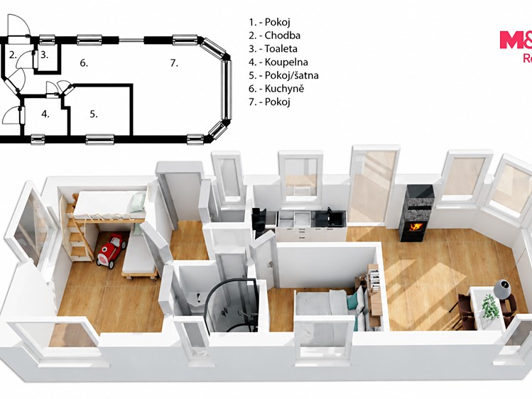 Нерухомість на продаж, 23 м² (2 з 5)