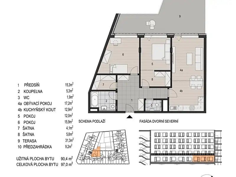 Prodej bytu 3+kk 97 m², Plzeň – náhled fotky 2