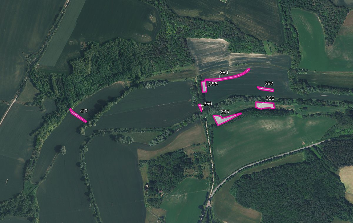 Prodej pole 6207 m², Chržín – fotka 1 z 3