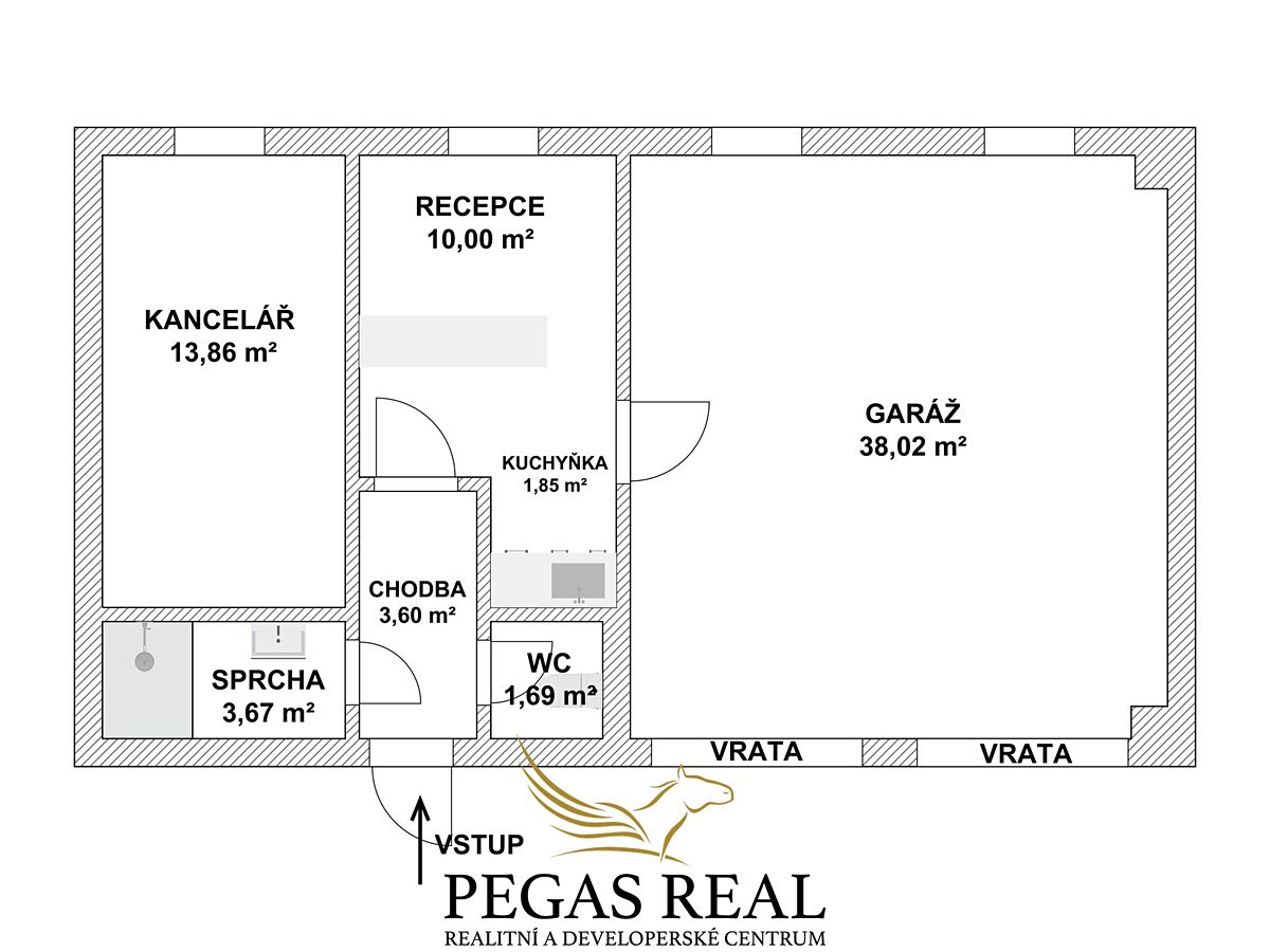 Pronájem kanceláře 83 m² – fotografie 3