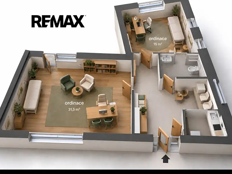 Pronájem ordinace 55 m², Brandýs nad Labem-Stará Boleslav – náhled fotky 3