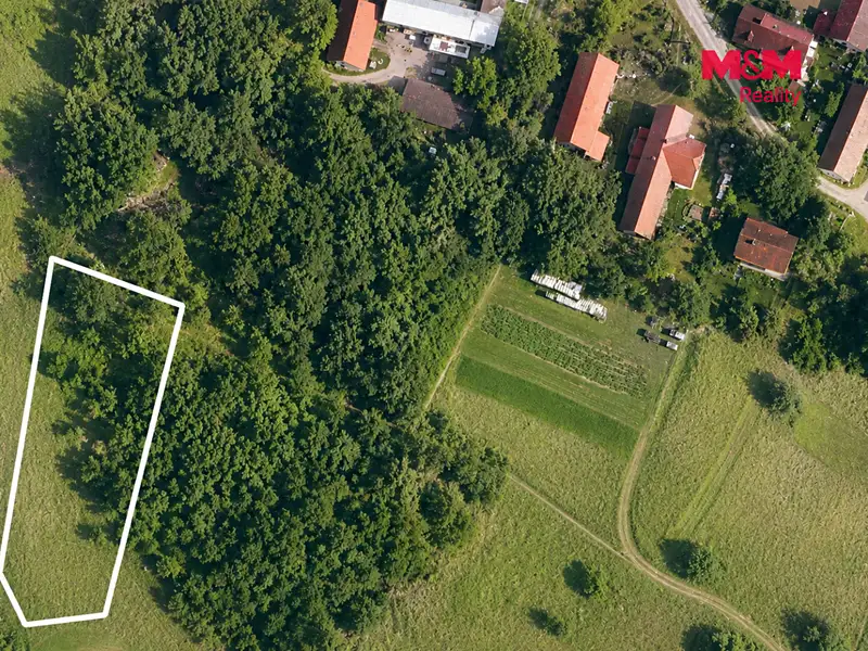 Prodej stavebního pozemku 1318 m², Milešov – náhled fotky 2