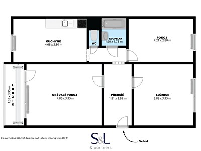 Квартира 3+1 в оренду, 75 м² (3 з 23)