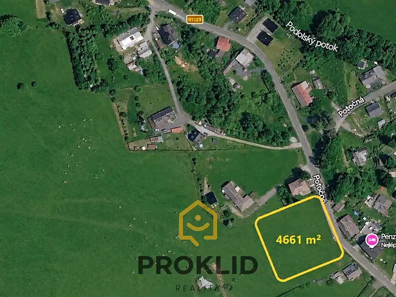 Prodej stavebního pozemku 4661 m², Stará Ves – náhled fotky 3