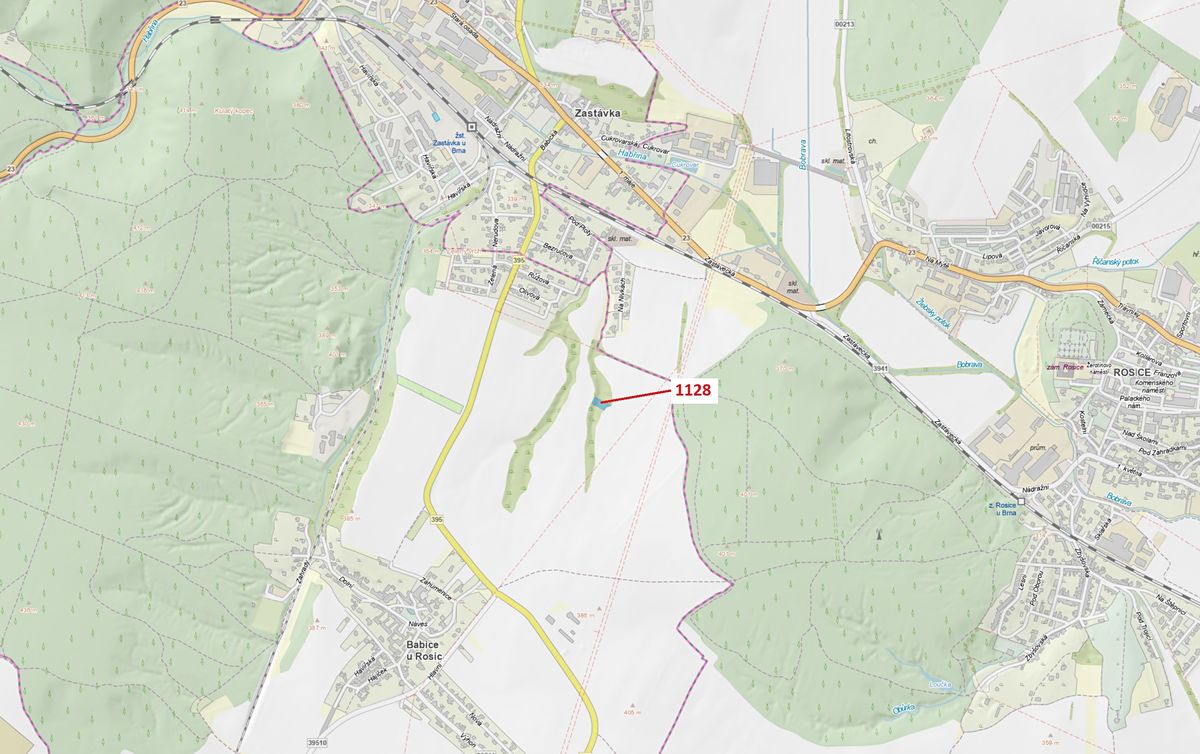 Dražba lesa 1191 m², Babice u Rosic – fotka 1 z 3