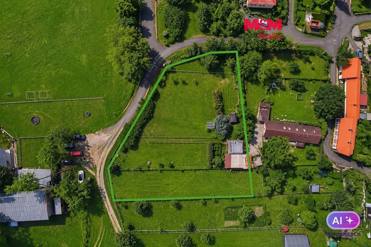 Prodej stavebního pozemku 2477 m², Chožov – fotka 1 z 3