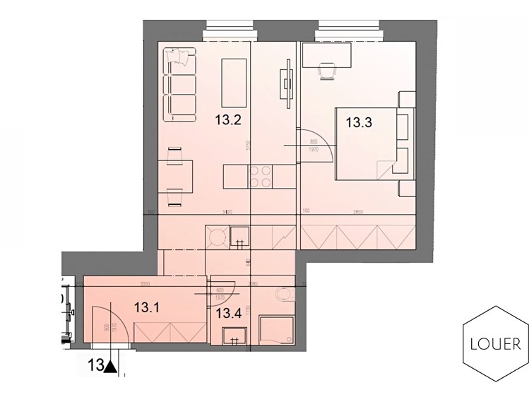 Wohnung 2+kk zur Miete, 45 m² (22 von 22)