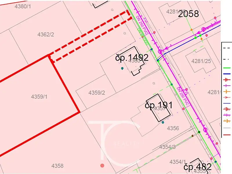 Prodej stavebního pozemku 1900 m², Petřvald – náhled fotky 2