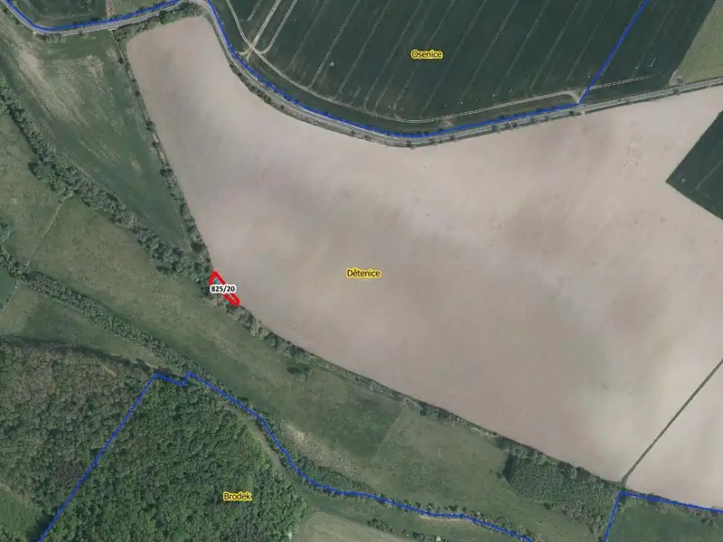 Prodej pole 439 m², Dětenice – náhled fotky 3