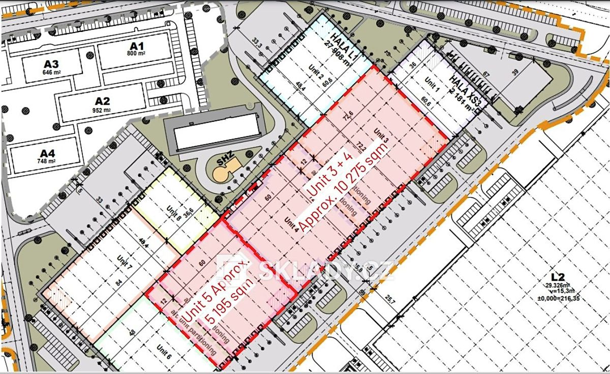 Pronájem skladového prostoru 9500 m² – fotografie 2