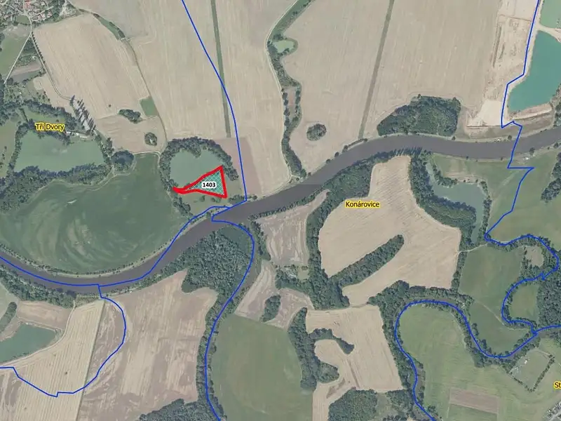 Prodej louky 9469 m², Tři Dvory – náhled fotky 2