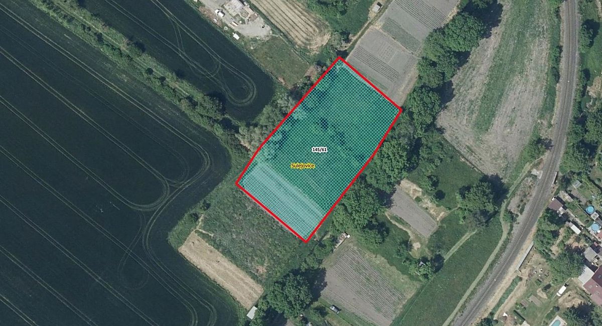 Prodej zahrady 3078 m², Sulejovice – fotka 1 z 3