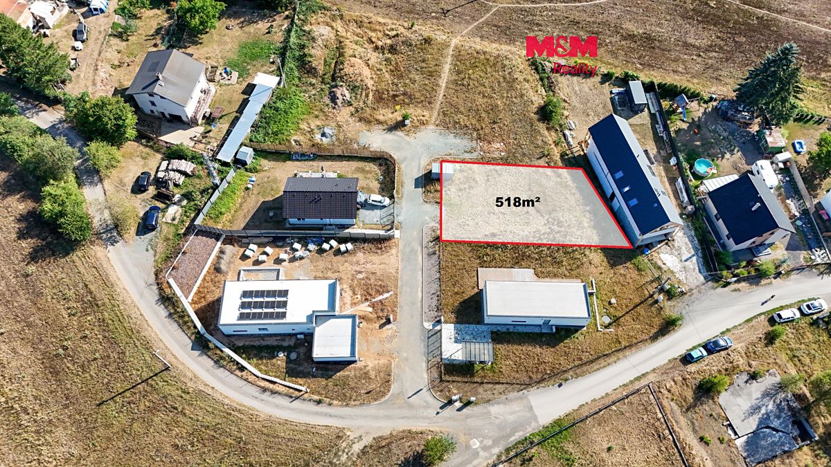 Prodej stavebního pozemku 518 m²