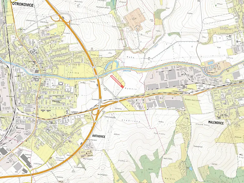 Prodej pole 9624 m², Otrokovice – náhled fotky 3