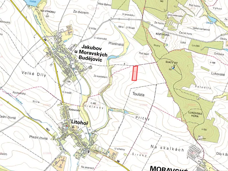Prodej pole 6776 m², Litohoř – náhled fotky 2