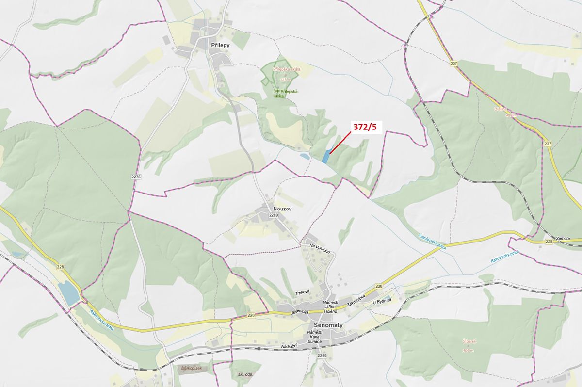 Dražba lesa 7060 m², Přílepy – fotka 1 z 3