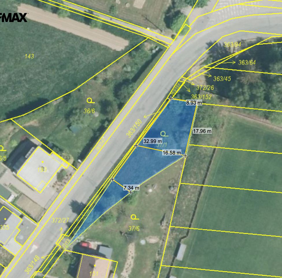 Prodej stavebního pozemku 490 m² – fotografie 3