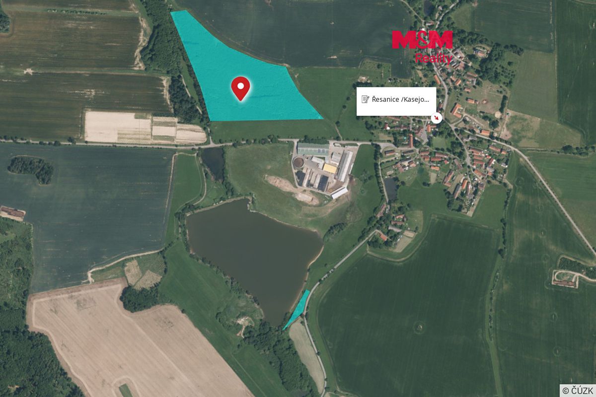 Prodej pole 68442 m², Kasejovice – fotka 1 z 3