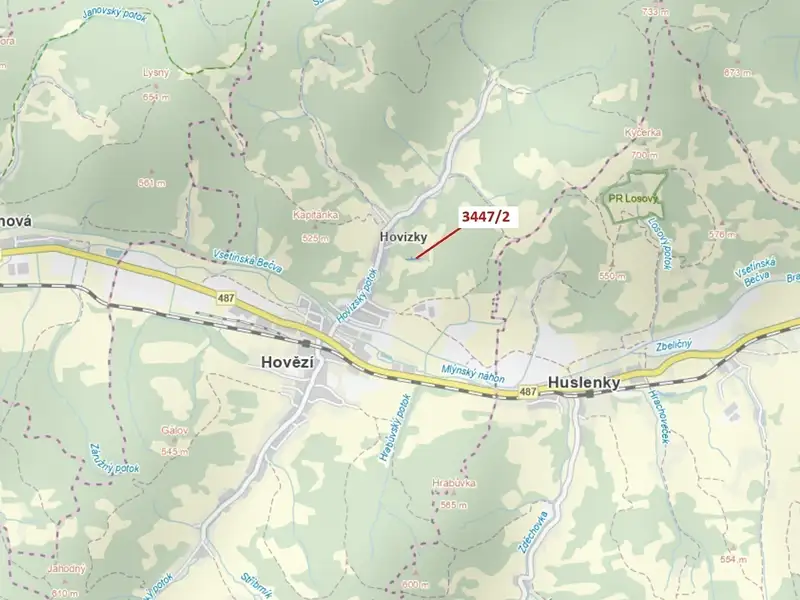 Dražba lesa 550 m², Hovězí – náhled fotky 1