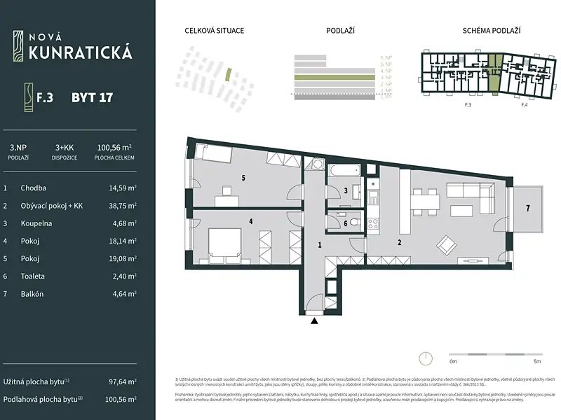 Prodej bytu 3+kk 97 m², Liberec – náhled fotky 2