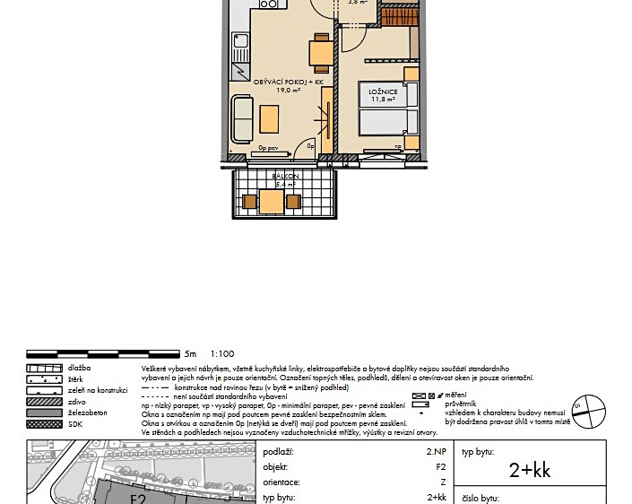 Квартира 2+kk на продаж, 47 м² (2 з 8)