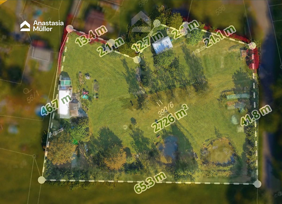 Prodej stavebního pozemku 2726 m² – fotografie 4