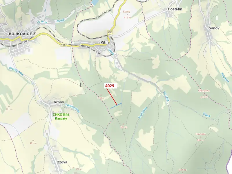 Dražba lesa 5996 m², Pitín – náhled fotky 1
