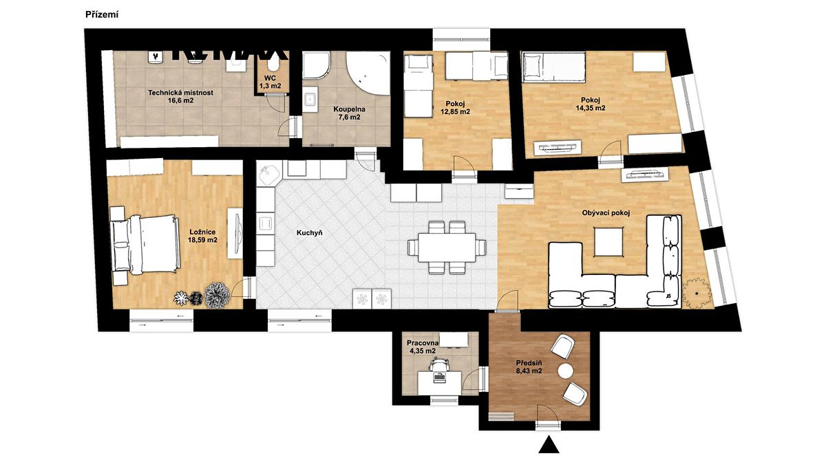 Prodej vícegeneračního domu 350 m², pozemek 1872 m² – fotografie 3