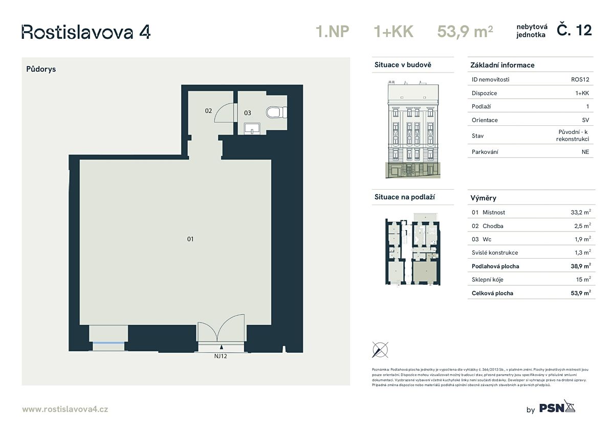 Prodej obchodního prostoru 54 m² – fotografie 2