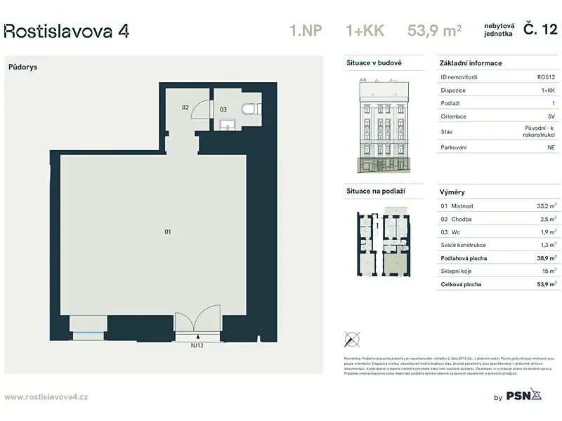 Prodej obchodního prostoru 54 m², Praha – náhled fotky 2