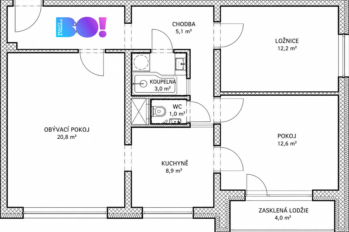 Prodej bytu 3+1 76 m² – fotografie 3