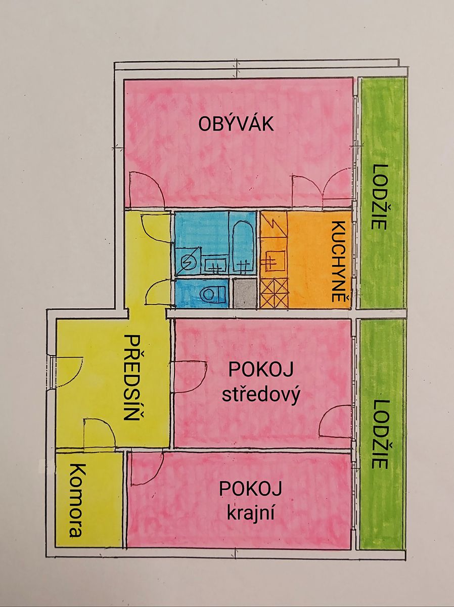 Pronájem bytu 3+1 77 m² – fotografie 2