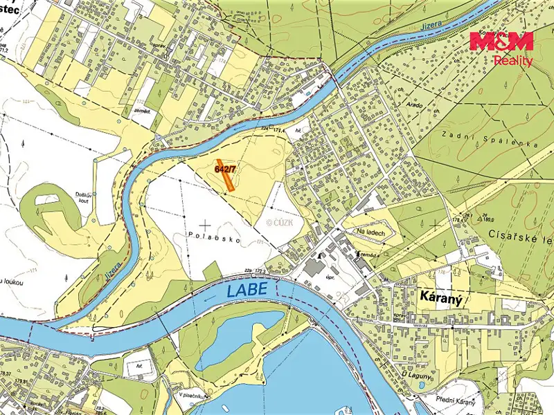 Prodej pole 1138 m², Káraný – náhled fotky 2