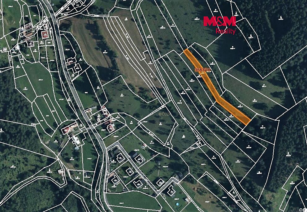 Prodej louky 2509 m², Halenkov – fotka 1 z 3