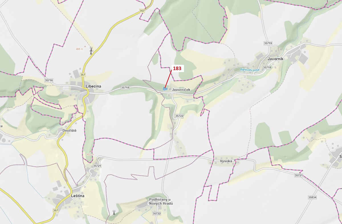 Dražba lesa 2475 m², Libecina – fotka 1 z 3