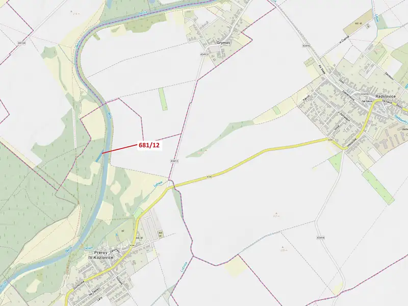 Dražba lesa 1519 m², Přerov – náhled fotky 1