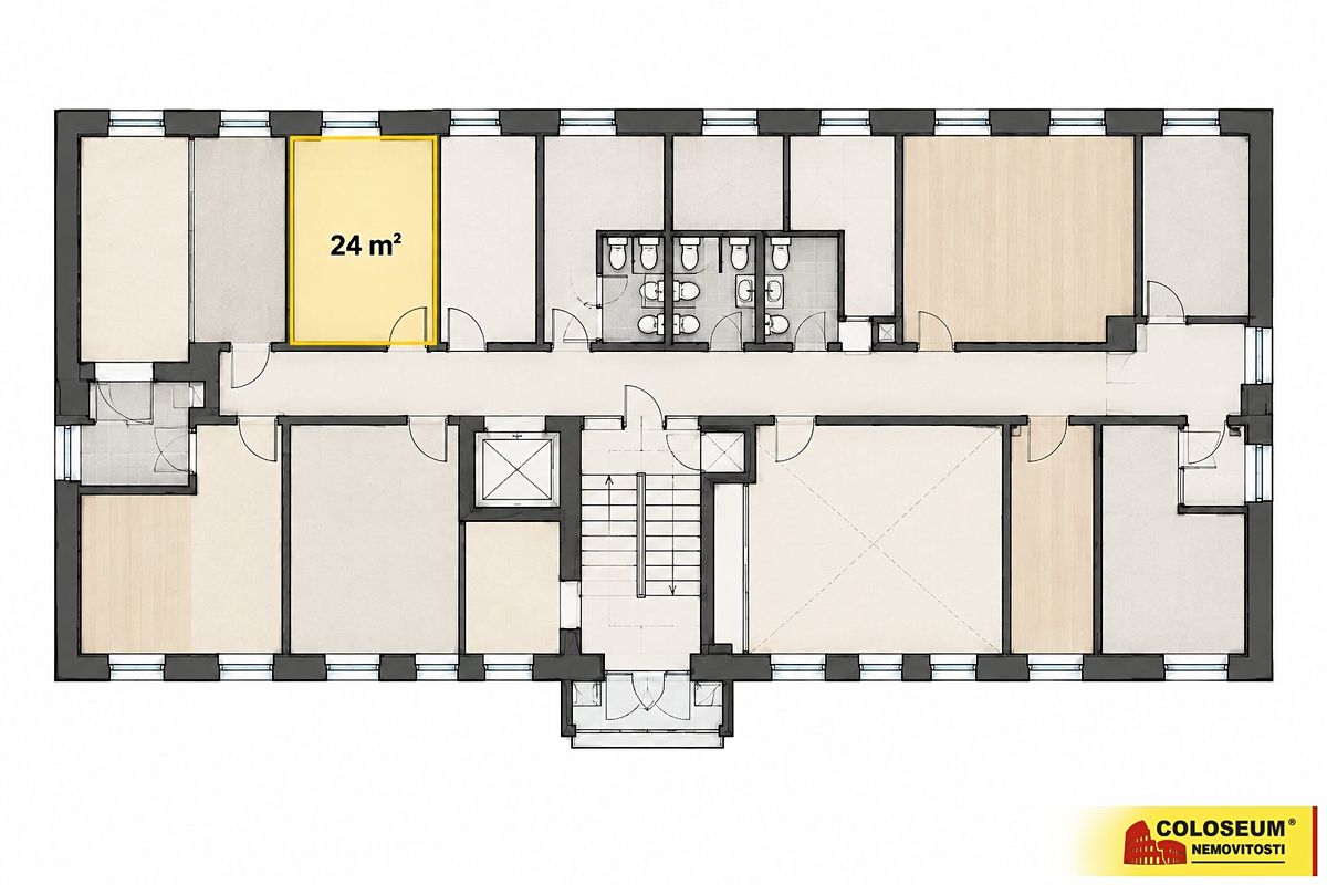 Pronájem kanceláře 24 m² – fotografie 5
