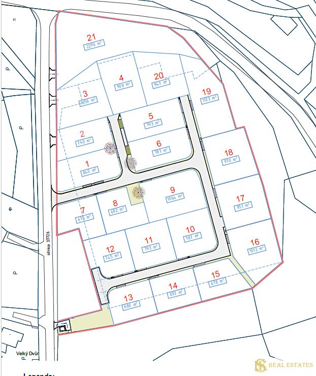 Prodej stavebního pozemku 678 m² – fotografie 4
