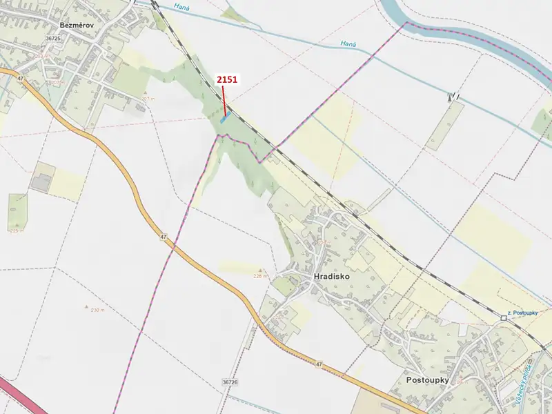 Dražba lesa 660 m², Bezměrov – náhled fotky 1