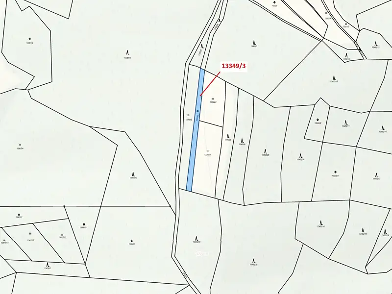 Dražba pozemku 655 m², Hovězí – náhled fotky 3